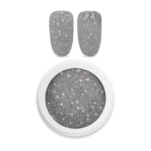 Moyra Spotlight Reflective Powder No. 01 Silver kisebb szemcséjű