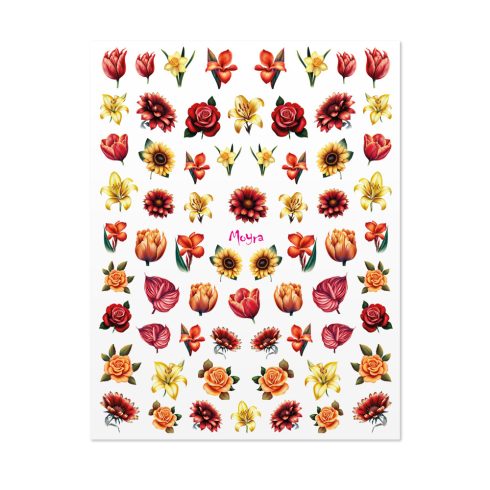 Moyra Vizes matrica válogatás No. 05 Flowers