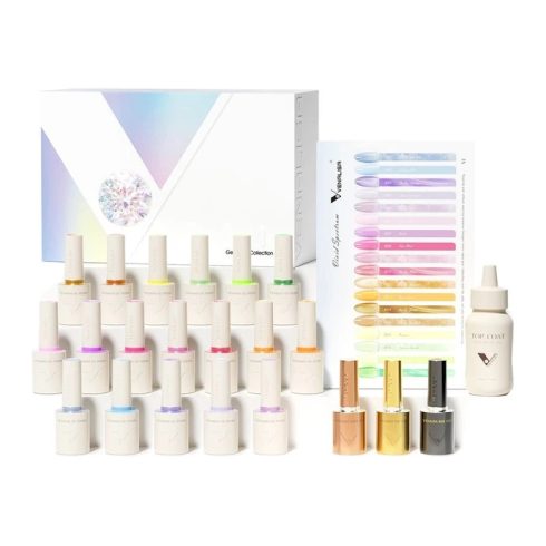 Venalisa UV/LED Gél Lakk szett - V1 - Vivid Spectrum - 18 db szín