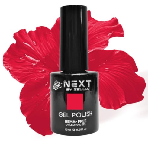 Next By Zellia Gél Lakk 10Ml - Hema / Tpo Free - ZB-001- Lángcsók Piros